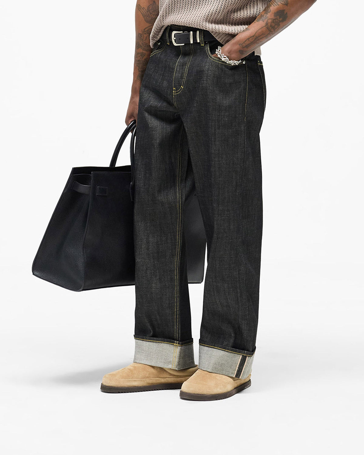 REPRESENT Selvedge Denim - Midnight Black