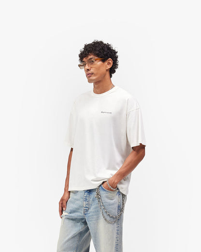 REPRESENT Lowercase Logo T-Shirt - Flat White