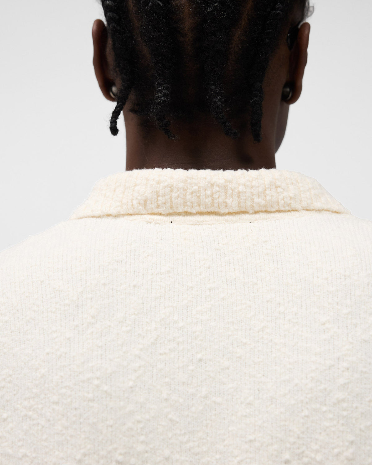 REPRESENT Knitted Polo - Aged White