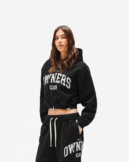 REPRESENT Represent Owners Club Zip Through Hoodie - Jet Black