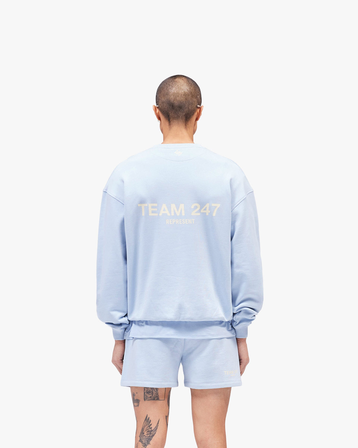 REPRESENT Team 247 Oversized Crew - Glacier