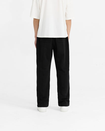 REPRESENT Initial Straight Leg Sweatpants - Jet Black