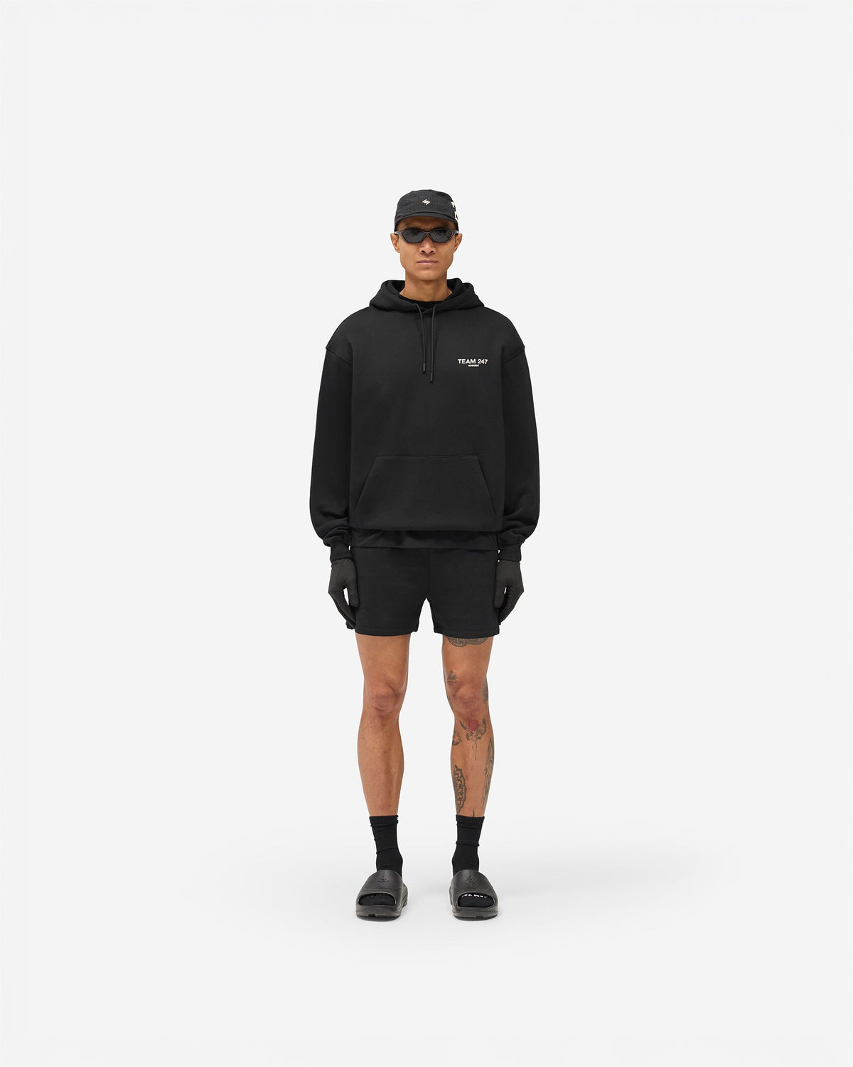 REPRESENT Team 247 Oversized Hoodie - Jet Black