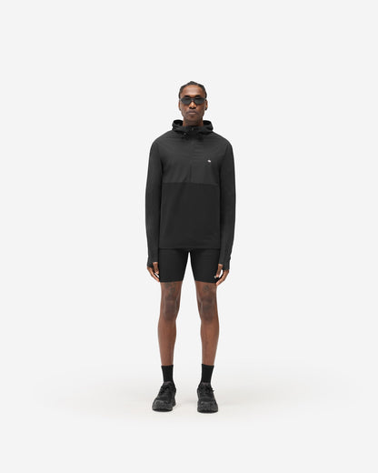 REPRESENT 247 Hooded Quarter Zip - Black