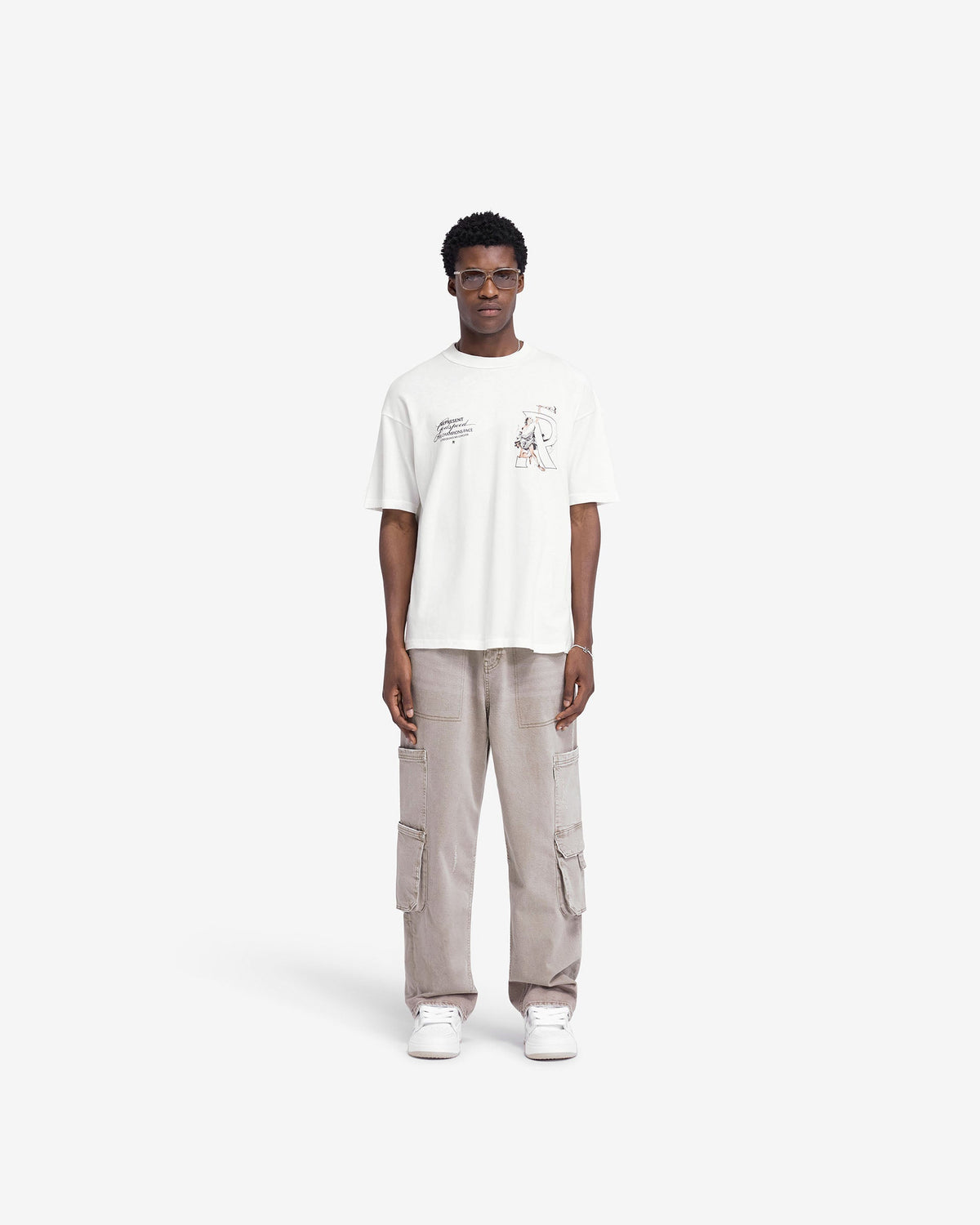 REPRESENT Hermes T-Shirt - Flat White