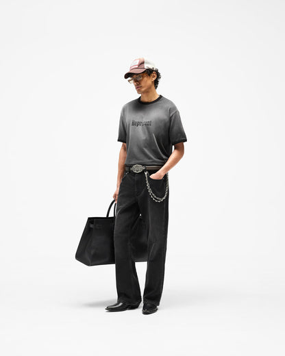 REPRESENT Represent Ringer T-Shirt - Stained Black
