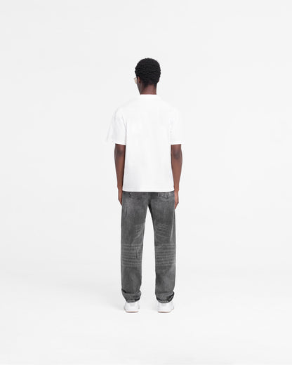 REPRESENT Rep Applique T-Shirt - Flat White