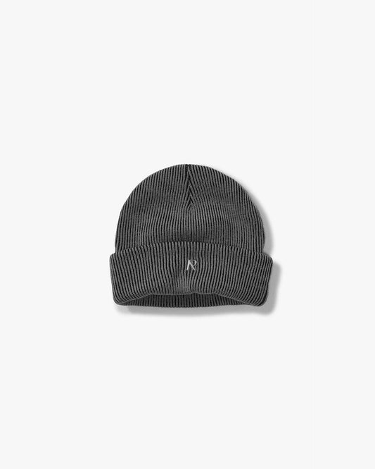 REPRESENT Rib Knit Beanie - Vintage Grey