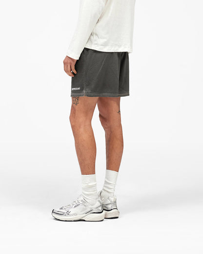 REPRESENT Washed Mesh Shorts - Vintage Grey