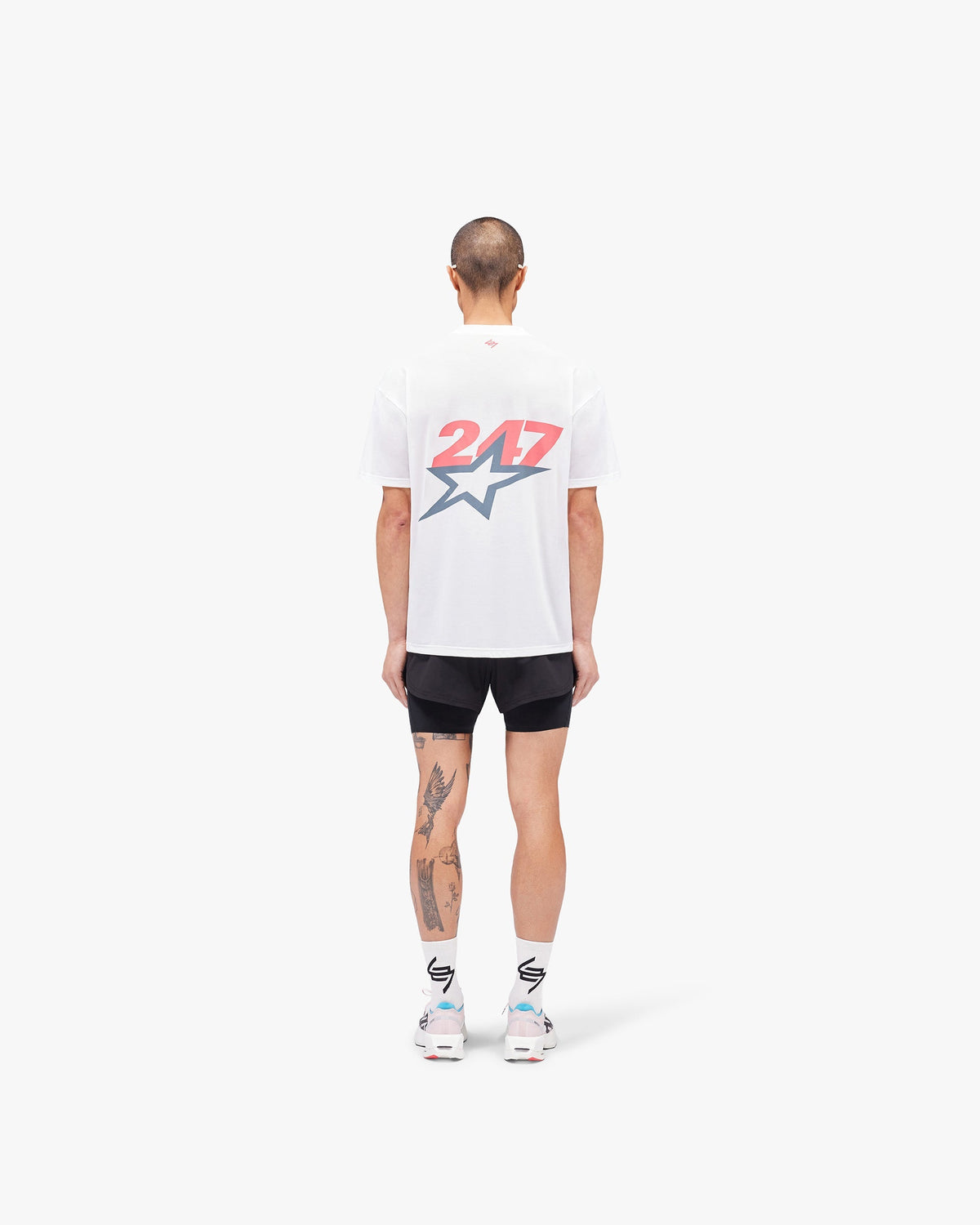 REPRESENT Team 247 Star Oversized T-Shirt - Flat White