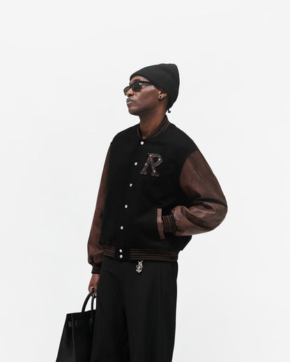 REPRESENT Varsity Bomber - Jet Black