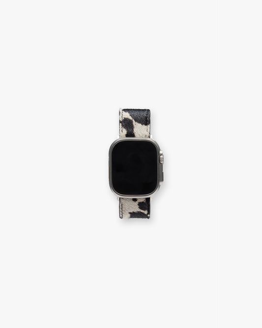 REPRESENT Cowhide Watch Strap - Flat White Jet Black