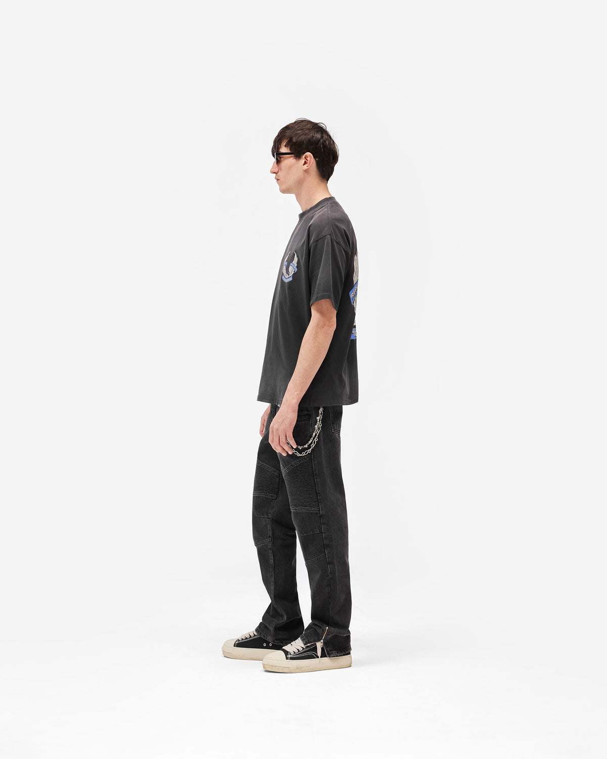 REPRESENT Represent X Belstaff Born To Bike T-Shirt - Aged Black