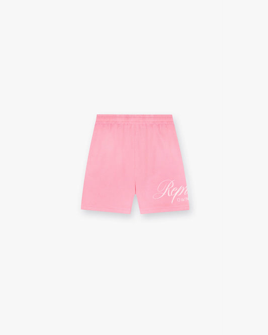 REPRESENT Represent Owners Club Script Mesh Shorts - Pink