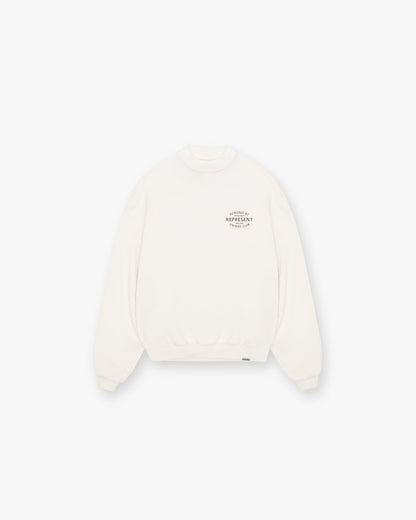 REPRESENT Represent Owners Club Stamp Sweater - Flat White