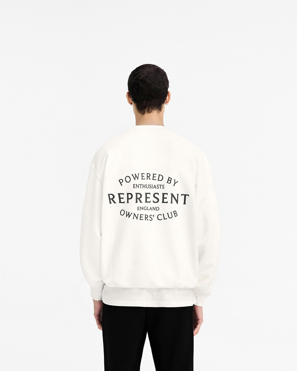 REPRESENT Represent Owners Club Stamp Sweater - Flat White