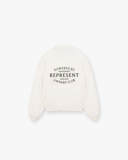 REPRESENT Represent Owners Club Stamp Sweater - Flat White