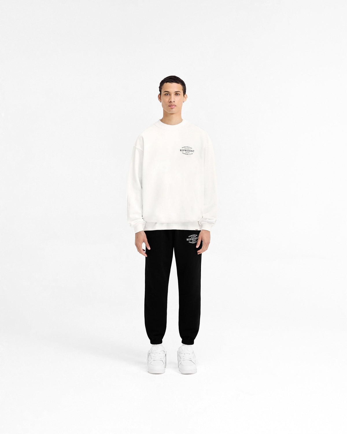 REPRESENT Represent Owners Club Stamp Sweater - Flat White