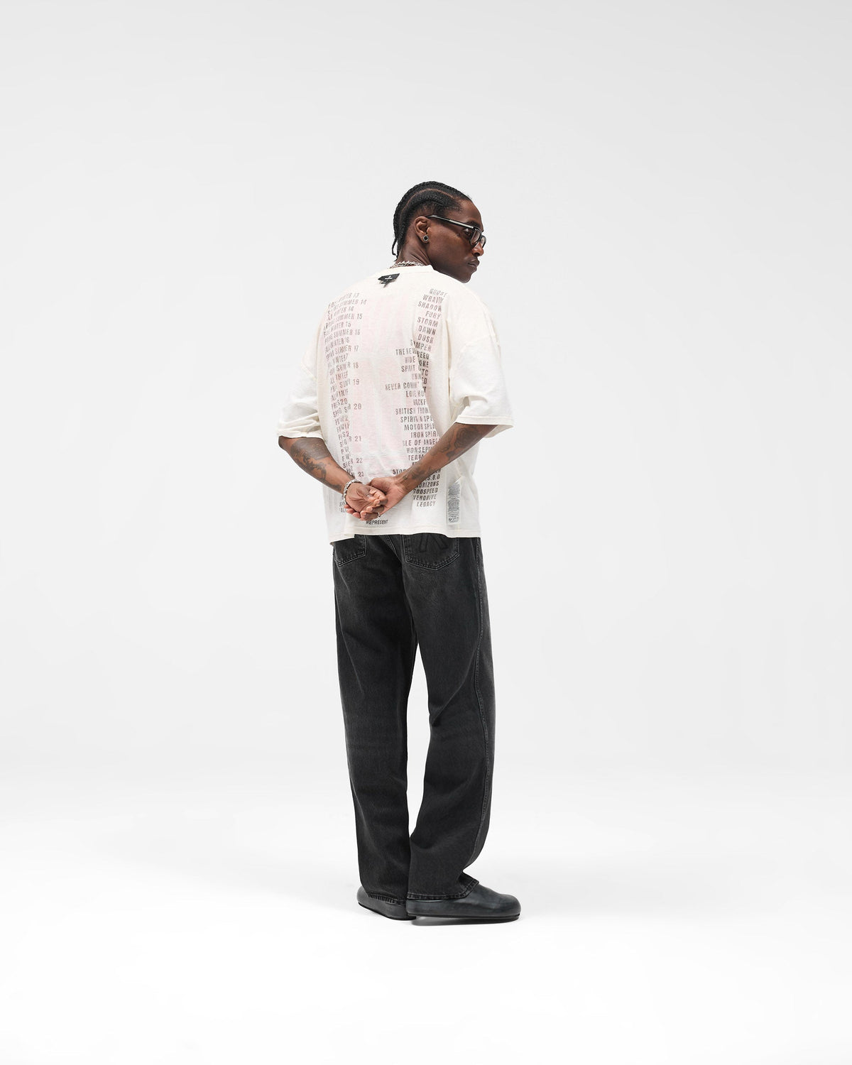 REPRESENT Reversible Living Legacy Tour T-Shirt - Flat White