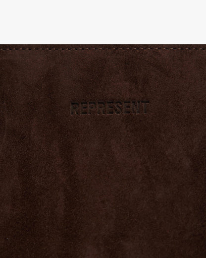 REPRESENT Suede Leather Tote Bag - Brown