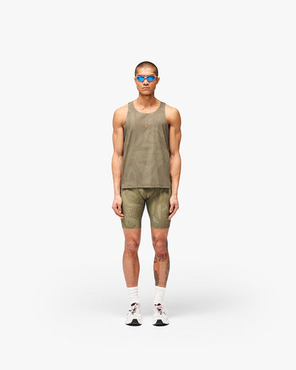 REPRESENT 247 Los Angeles Singlet - Aged Khaki