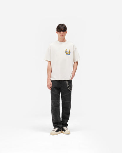 REPRESENT Represent X Belstaff Born To Bike T-Shirt - Flat White