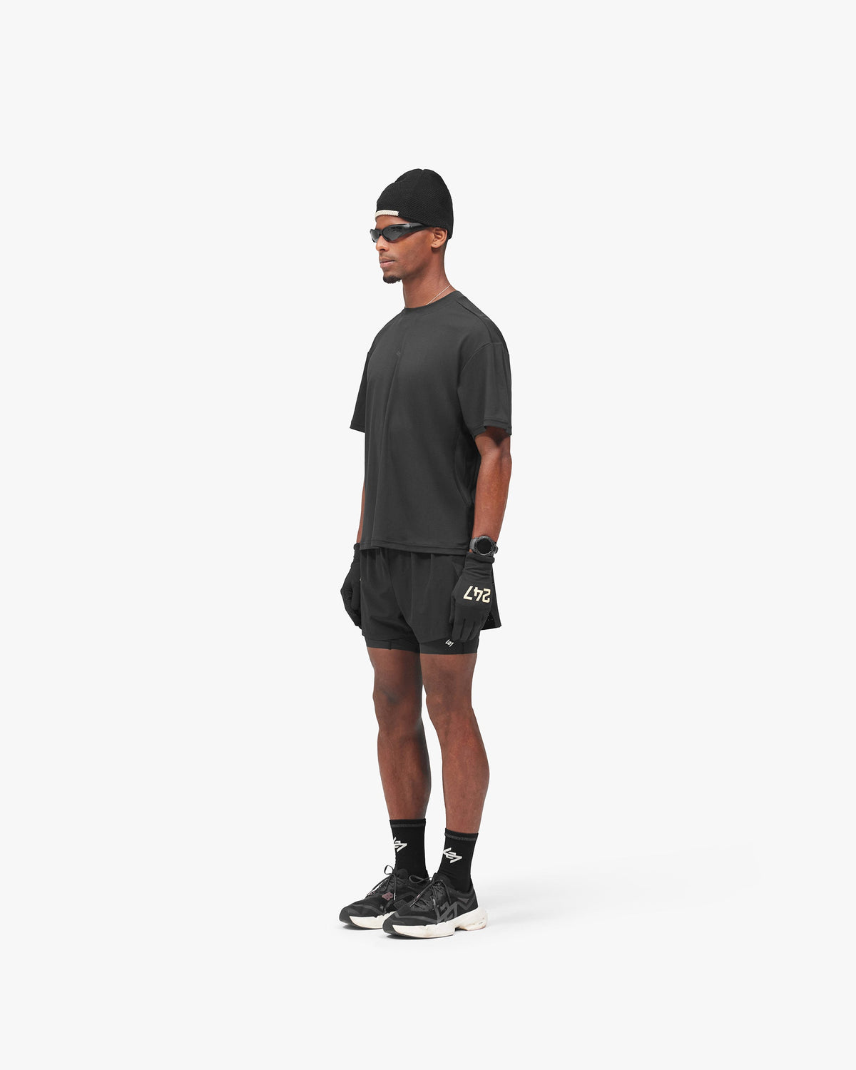 REPRESENT 247 Ghost 2-In-1 Short - Jet Black