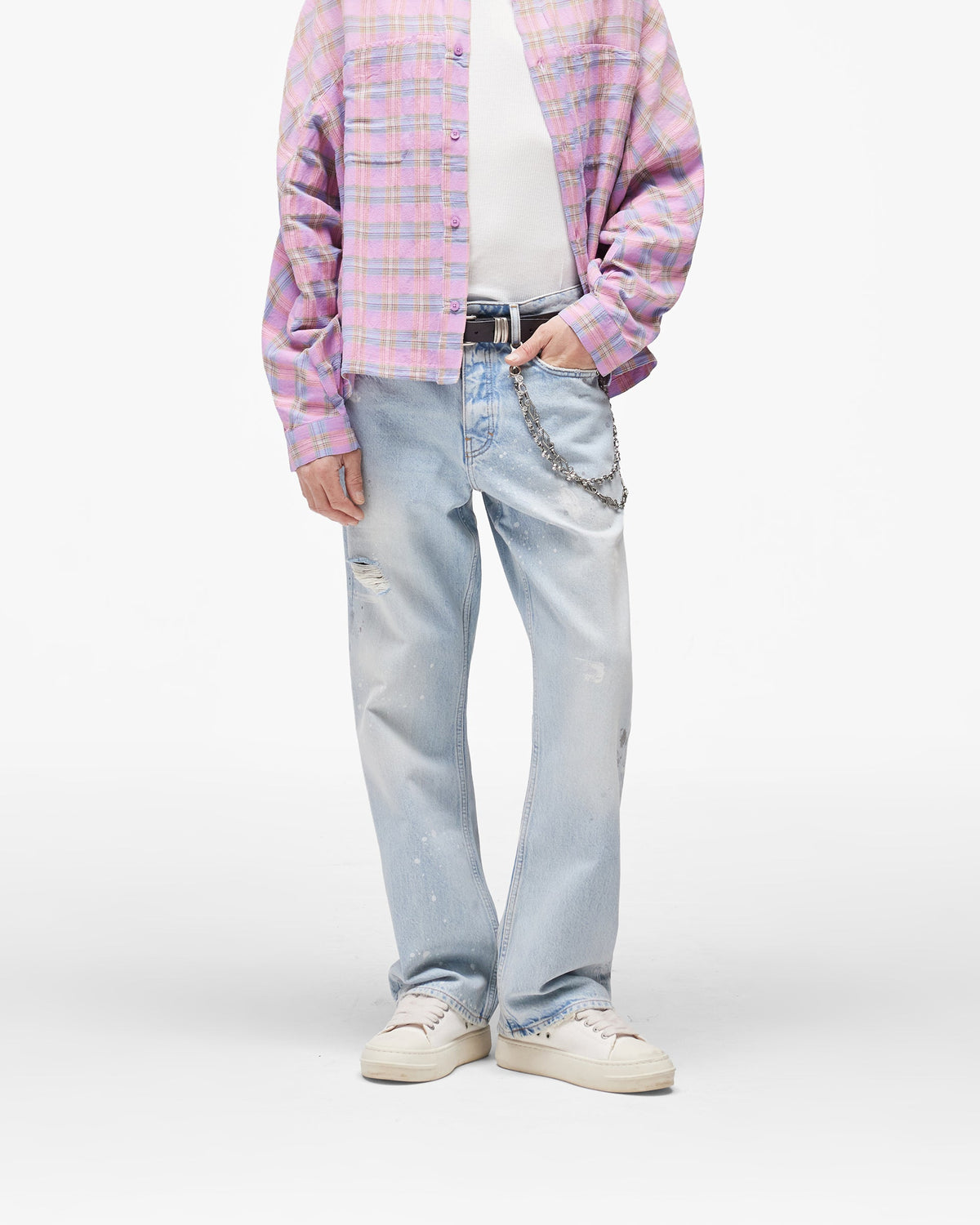 REPRESENT Painted Denim - Coastal Blue