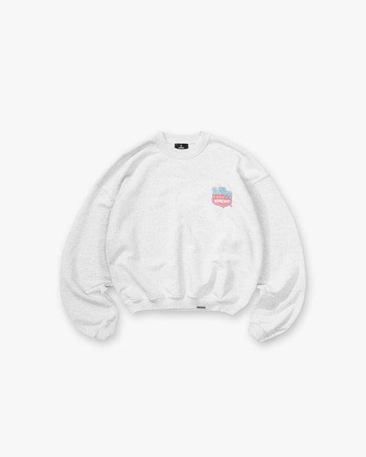 REPRESENT Represent x Beach Boys Americas Band Sweater - Ice Grey Marl