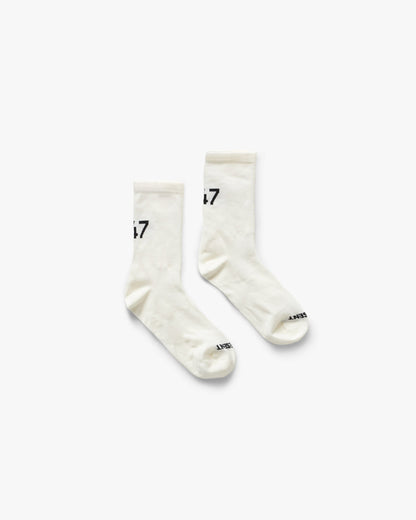 REPRESENT 247 Numbers Socks - Flat White