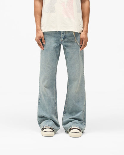 REPRESENT R6 Flare Denim - Astro Blue