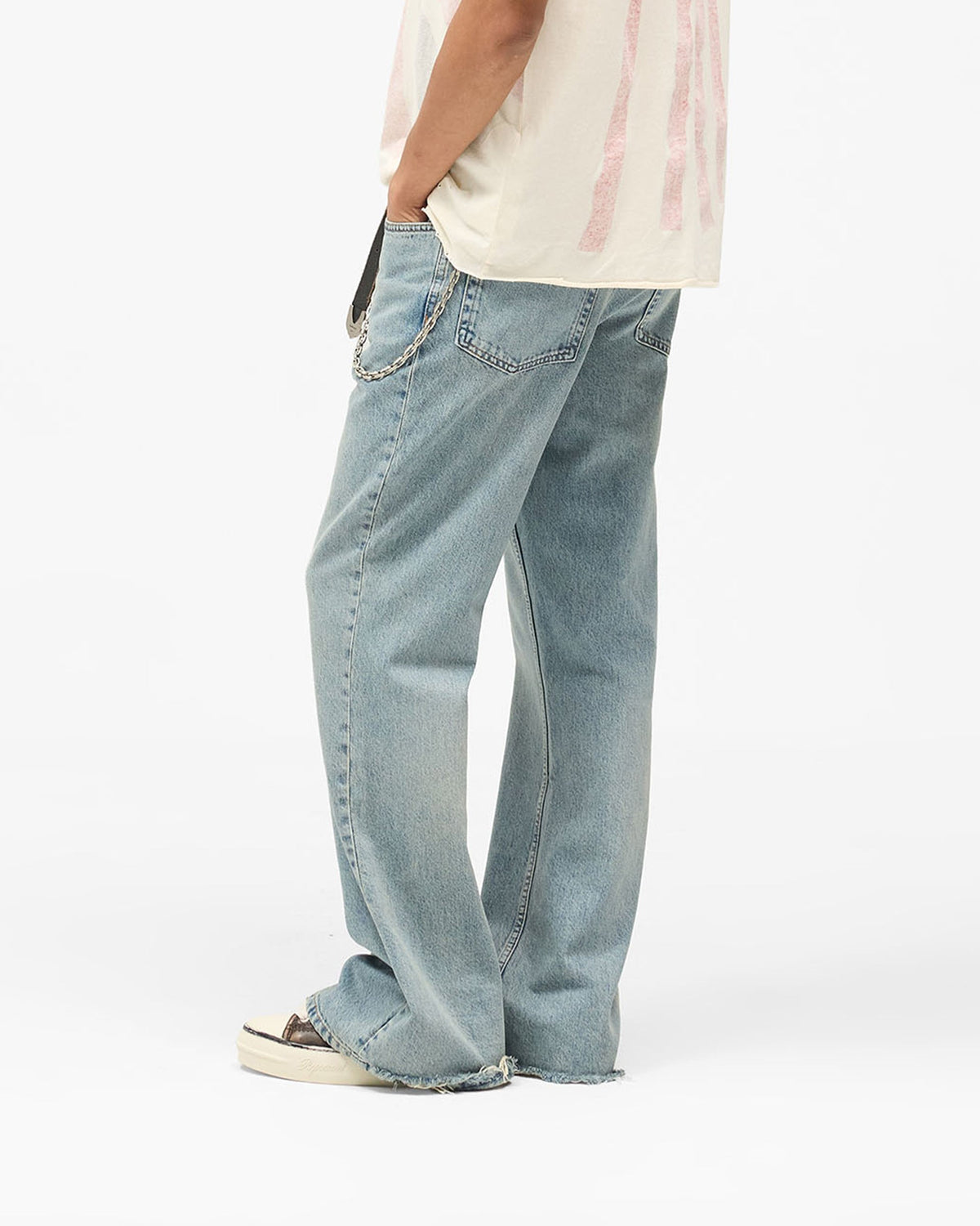 REPRESENT R6 Flare Denim - Astro Blue