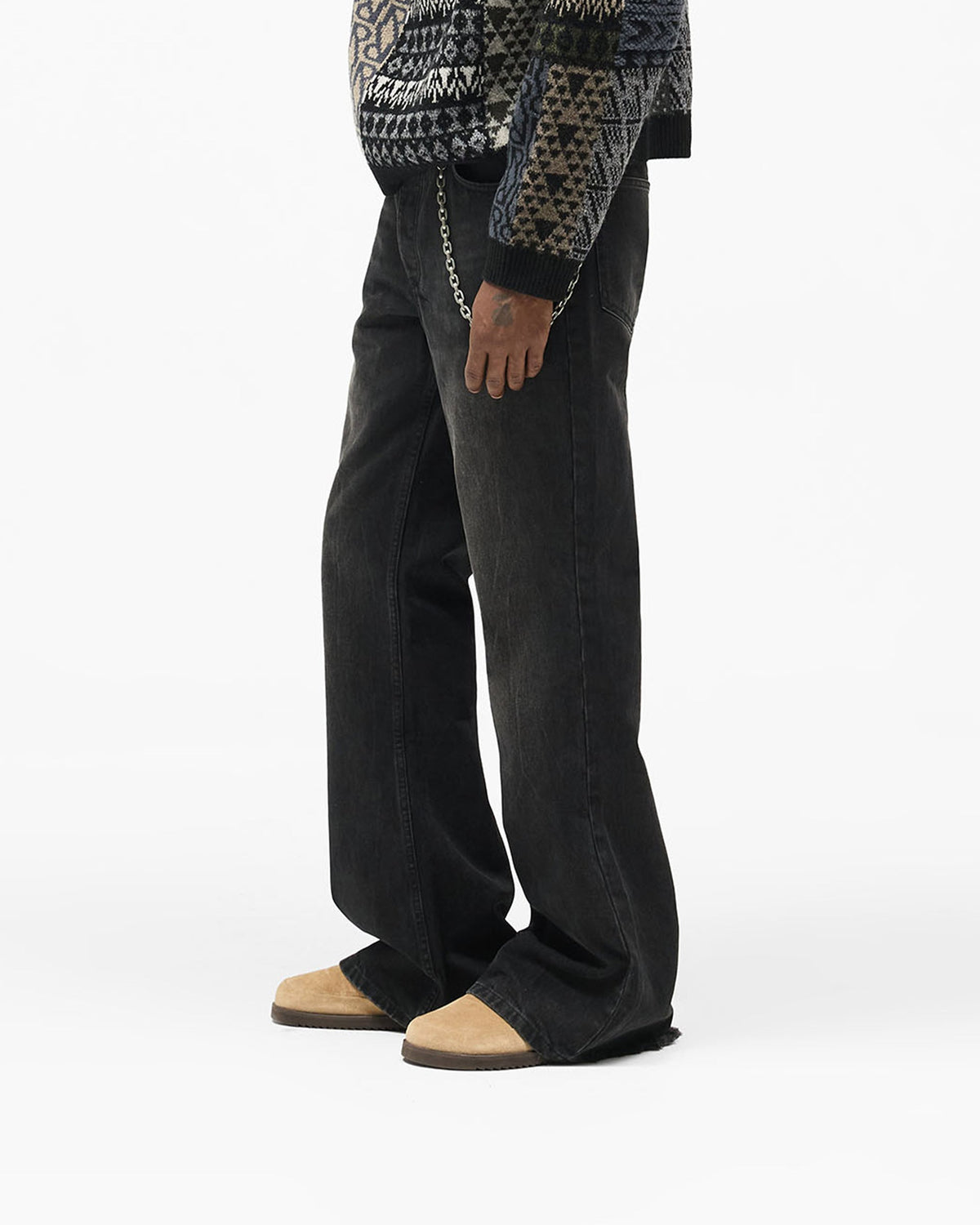 REPRESENT R6 Flare Denim - Black