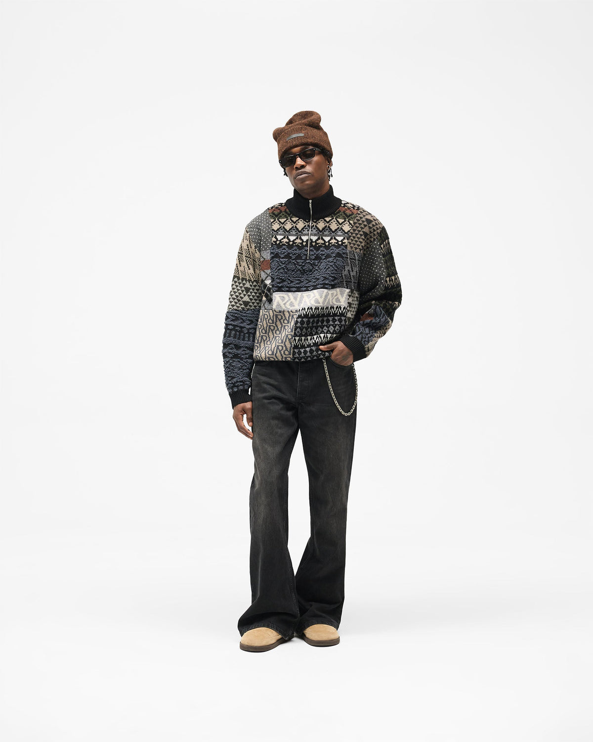 REPRESENT R6 Flare Denim - Black