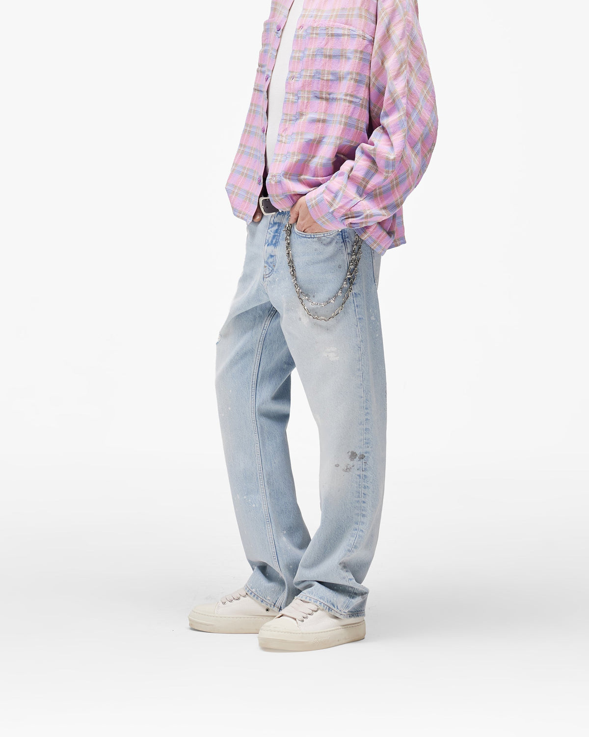 REPRESENT Painted Denim - Coastal Blue