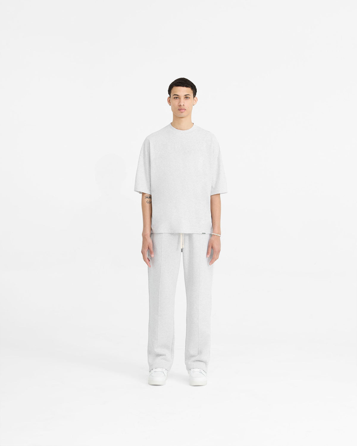 REPRESENT Initial Straight Leg Sweatpants - Ice Grey Marl