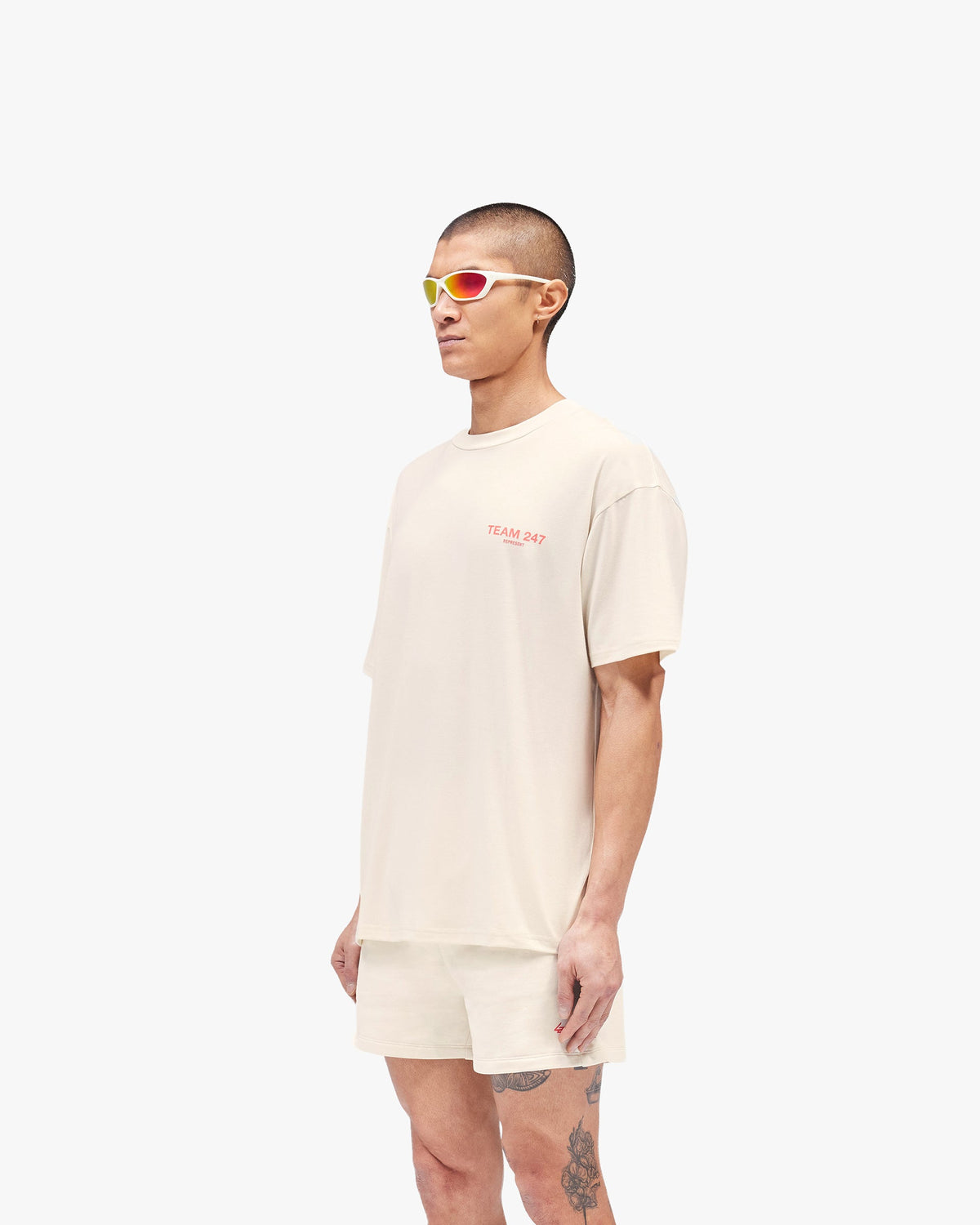 REPRESENT Team 247 Oversized T-Shirt - Cream