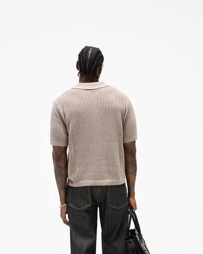 REPRESENT Beverly Knit Polo - Vintage Khaki
