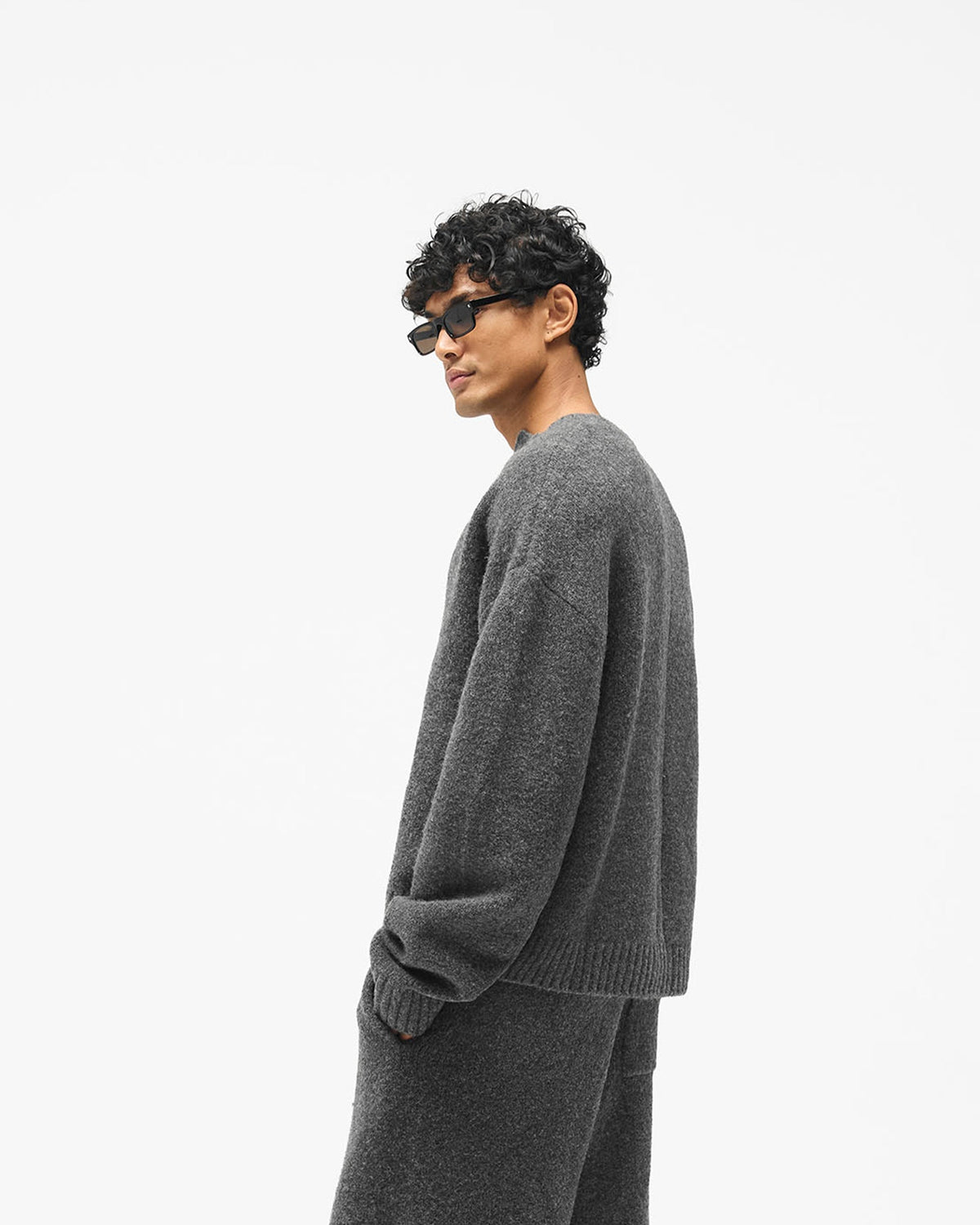 REPRESENT Ramone Knit Sweater - Dark Grey