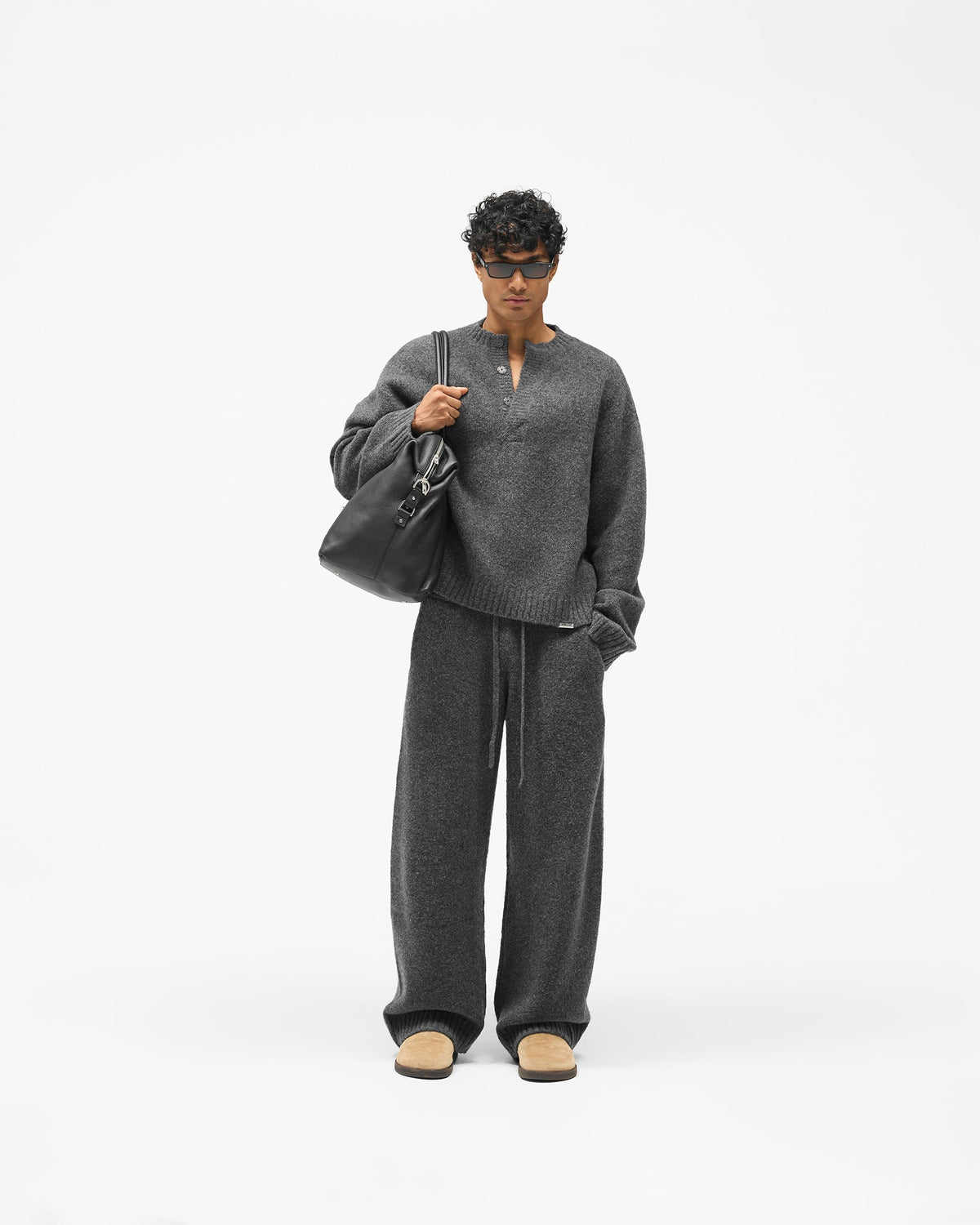 REPRESENT Ramone Knit Sweater - Dark Grey