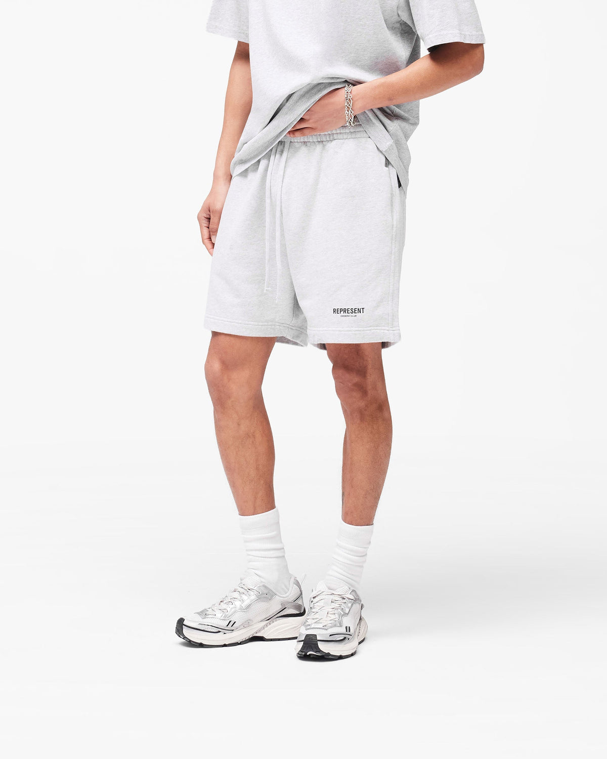 REPRESENT Represent Owners Club Shorts - Ash Grey Marl