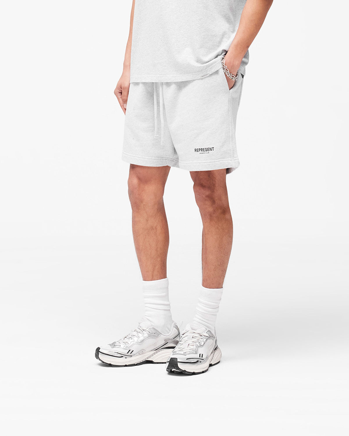 REPRESENT Represent Owners Club Shorts - Ash Grey Marl