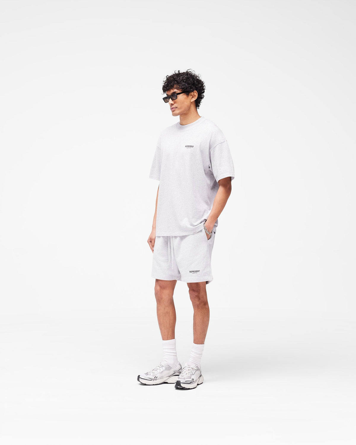 REPRESENT Represent Owners Club Shorts - Ash Grey Marl