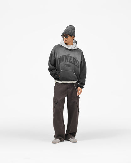 REPRESENT Represent Owners Club Contrast Hoodie - Weathered Black