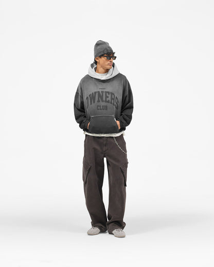 REPRESENT Represent Owners Club Contrast Hoodie - Weathered Black
