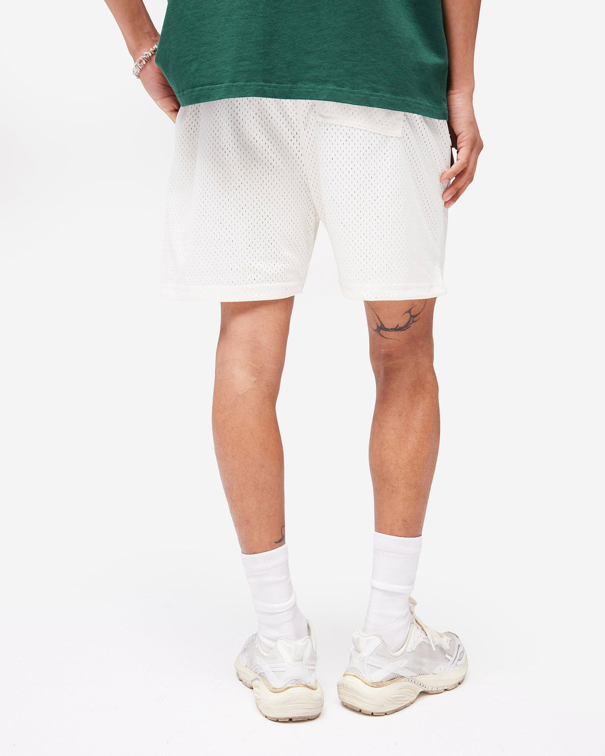 REPRESENT Represent Owners Club Mesh Shorts - Flat White