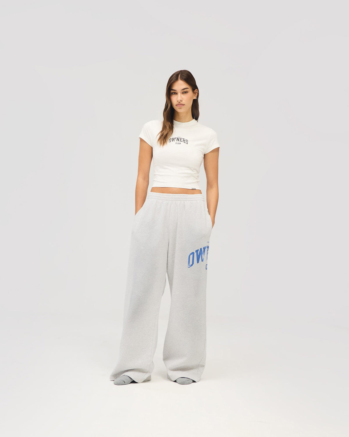 REPRESENT Represent Owners Club Sweatpant - Sprayed Ice Grey Marl