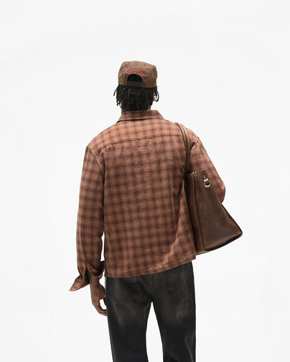 REPRESENT Resent Plaid Shirt - Brown