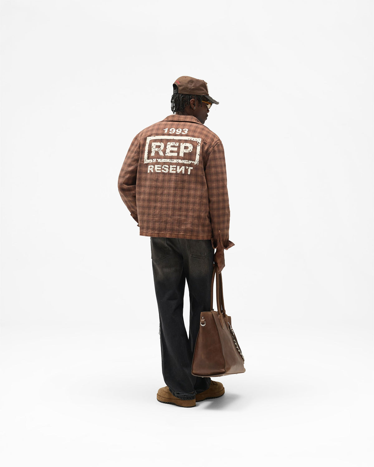 REPRESENT Resent Plaid Shirt - Brown