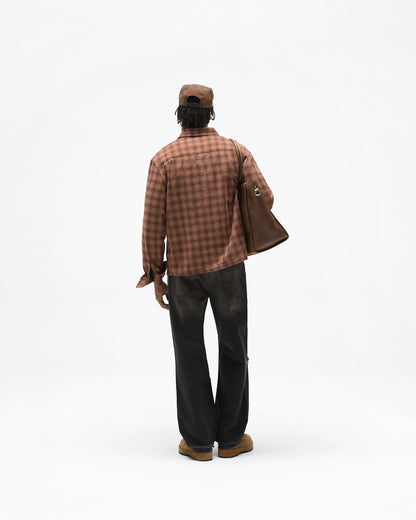REPRESENT Resent Plaid Shirt - Brown